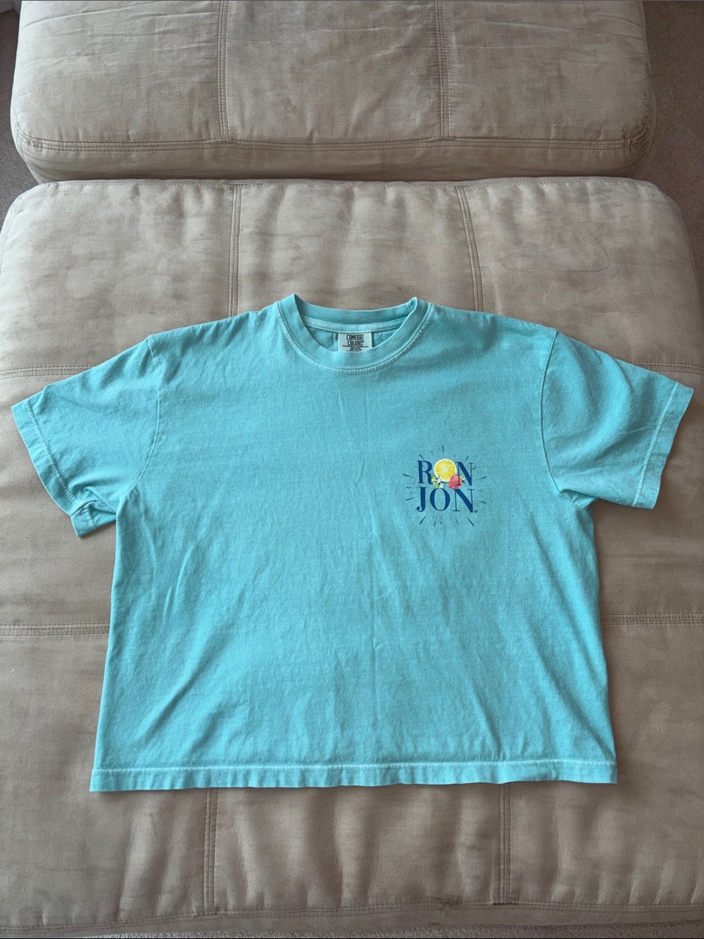 Women’s Ron Jon Surf Shop Aqua Cropped Tee Size M